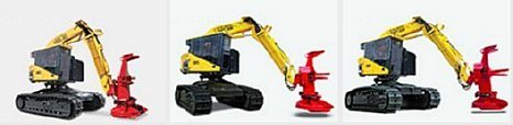 Komatsu Tracked Feller Bunchers